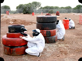 aventura juego de paintball